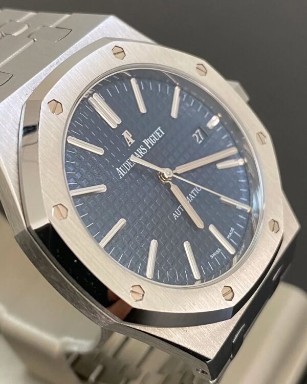 Audemars Piguet Royal Oak Self Winding - 2014 - Blue Dial - 15400ST *FULL SET* - Image 9