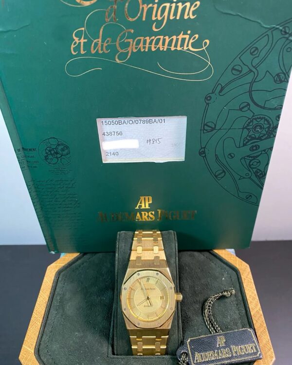 Audemars Piguet Royal Oak Yellow Gold- 1997 - 50th Anniversary AP Japan - Open Caseback - 15050BA *FULL SET* - Image 5