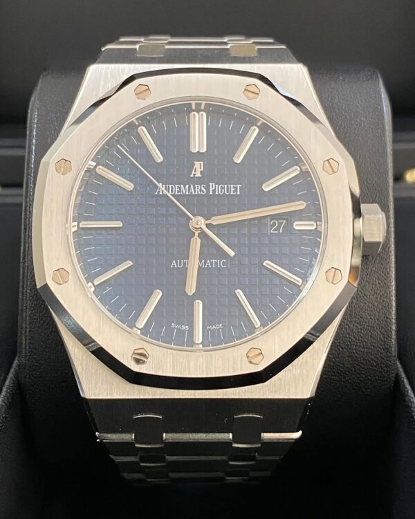 Audemars Piguet Royal Oak Self Winding - 2014 - Blue Dial - 15400ST *FULL SET* - Image 7