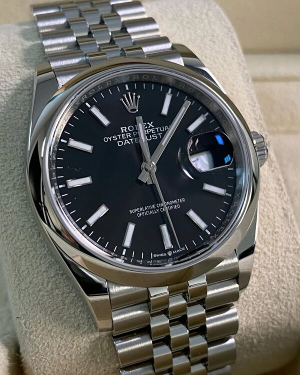 Rolex Steel Datejust 36 - 2024 - Domed Bezel - Black Index Dial - Jubilee Bracelet - 126200 *FULL SET* - Image 10