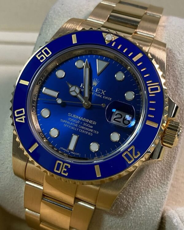 Rolex Yellow Gold Submariner Date - 2020 - Blue Bezel - Blue Dial - 116618LB *FULL SET* - Image 8