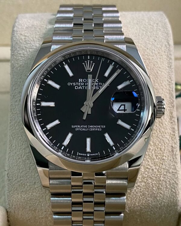 Rolex Steel Datejust 36 - 2024 - Domed Bezel - Black Index Dial - Jubilee Bracelet - 126200 *FULL SET* - Image 3