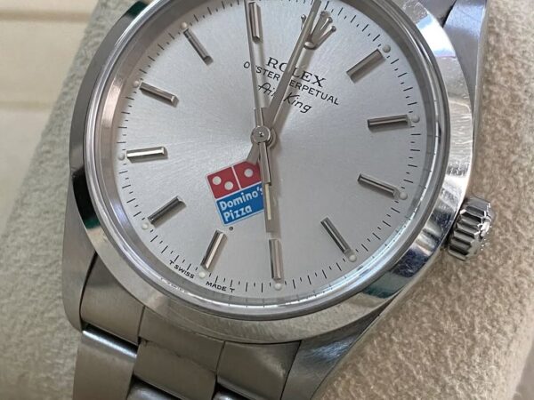 Rolex Air-King - U serial - Domino’s Pizza Edition - Domed Bezel - Silver Dial - 14000 UNPOLISHED - Image 9