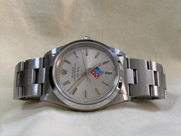 Rolex Air-King - U serial - Domino’s Pizza Edition - Domed Bezel - Silver Dial - 14000 UNPOLISHED - Image 7