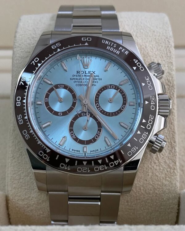 Rolex Platinum Cosmograph Daytona - 2024 - Ice Blue Index Dial - 126506 *FULL SET* - Image 4