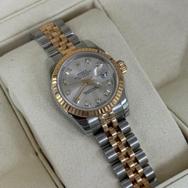 Rolex DateJust 26 Silver Diamond Jubilee 179173 Watch - Image 2