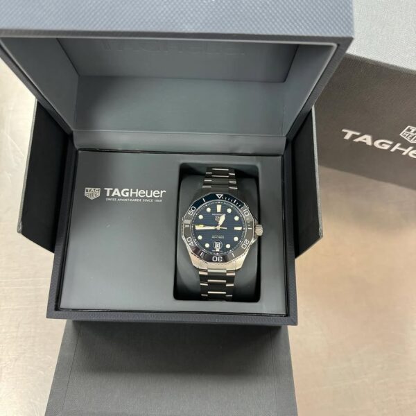 Tag Heuer Aquaracer 43mm Blue Professional 300M WBP201B Watch - Image 3