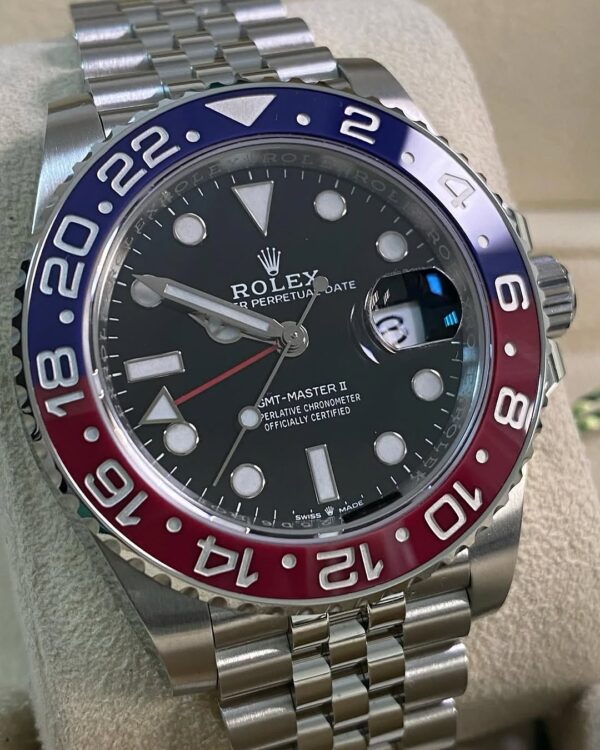 Rolex Steel GMT-Master II - 2021 -“Pepsi” - Black Dial - Jubilee Bracelet - 126710BLRO *NOS* - Image 3