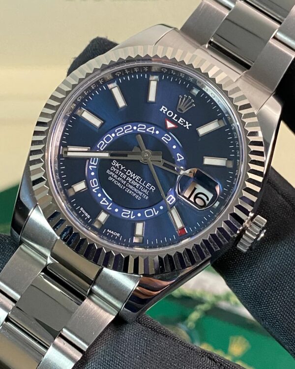 Rolex Steel Sky-Dweller - 2021 - Blue Dial - Oyster Bracelet - 326934 *FULL SET* - Image 3