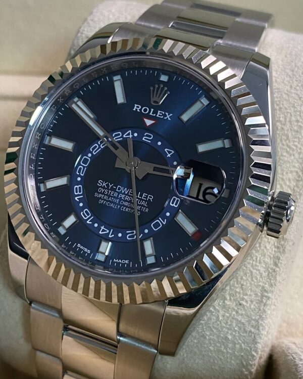 Rolex Steel Sky-Dweller - 2021 - Blue Dial - Oyster Bracelet - 326934 *FULL SET* - Image 2