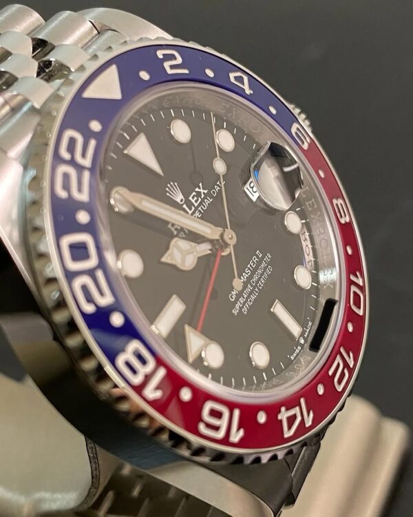 Rolex Steel GMT-Master II - 2021 -“Pepsi” - Black Dial - Jubilee Bracelet - 126710BLRO *NOS* - Image 5