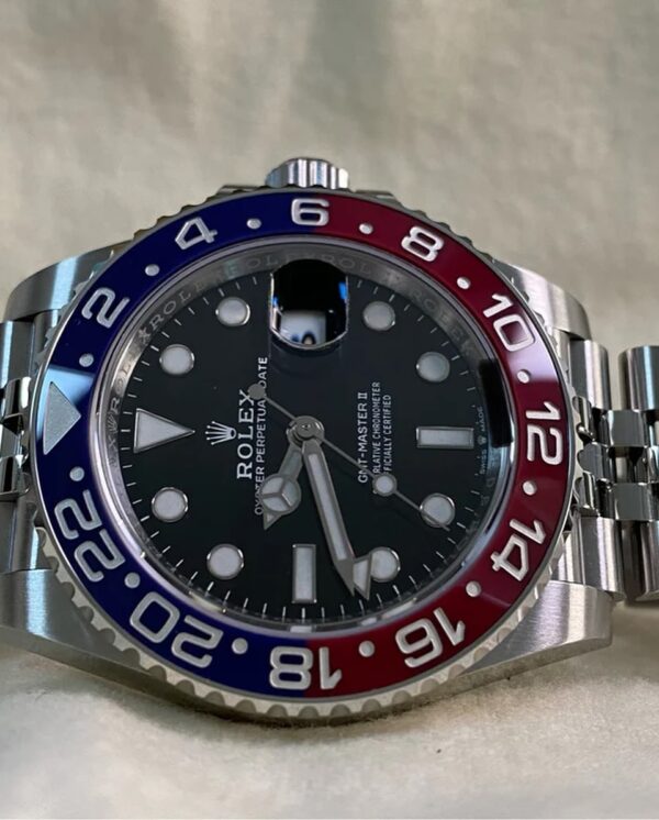 Rolex Steel GMT-Master II - 2021 -“Pepsi” - Black Dial - Jubilee Bracelet - 126710BLRO *NOS* - Image 4