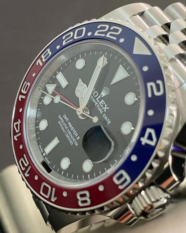 Rolex Steel GMT-Master II - 2021 -“Pepsi” - Black Dial - Jubilee Bracelet - 126710BLRO *NOS* - Image 11