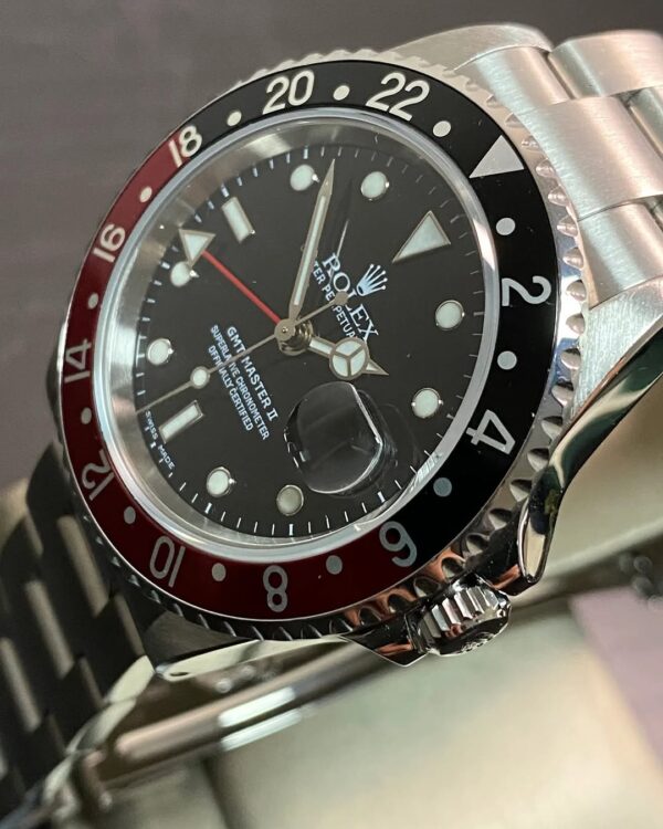 Rolex Steel GMT-Master II - Y serial - “Coke” - Oyster Bracelet - 16710 *FULL SET* - Image 10