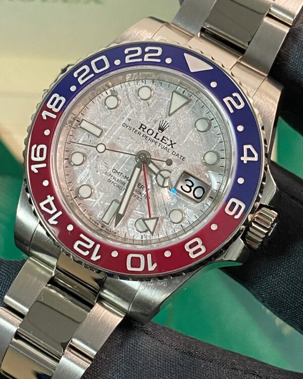 Rolex White Gold GMT-Master II - 2020 - “Pepsi” Bezel - Meteorite Dial - Oyster Bracelet - 126719BLRO *FULL SET* - Image 6