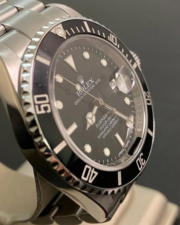 Rolex Steel Submariner Date - 2008 - Pre-Ceramic Bezel - Black Dial - 16610 *FULL SET* - Image 2