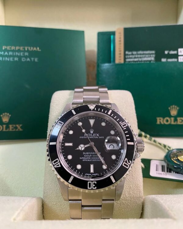 Rolex Steel Submariner Date - 2008 - Pre-Ceramic Bezel - Black Dial - 16610 *FULL SET*