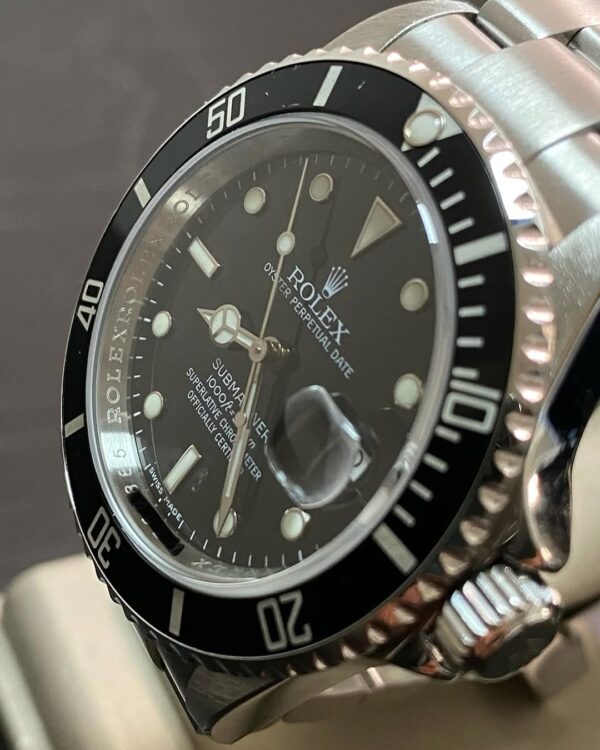 Rolex Steel Submariner Date - 2008 - Pre-Ceramic Bezel - Black Dial - 16610 *FULL SET* - Image 3