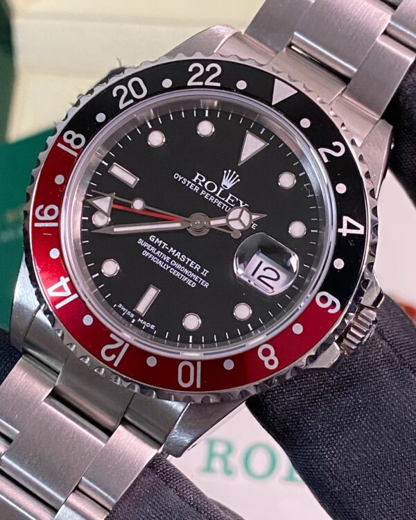 Rolex Steel GMT-Master II - Y serial - “Coke” - Oyster Bracelet - 16710 *FULL SET* - Image 9