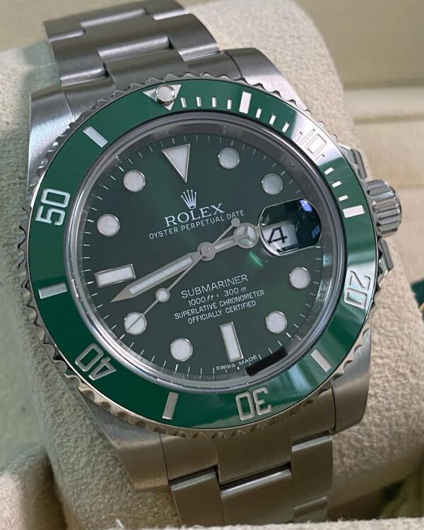 Rolex Steel Submariner Date - 2013 - “Hulk” - 116610LV *FULL SET* - Image 7