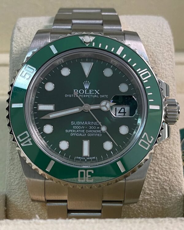 Rolex Steel Submariner Date - 2013 - “Hulk” - 116610LV *FULL SET* - Image 4