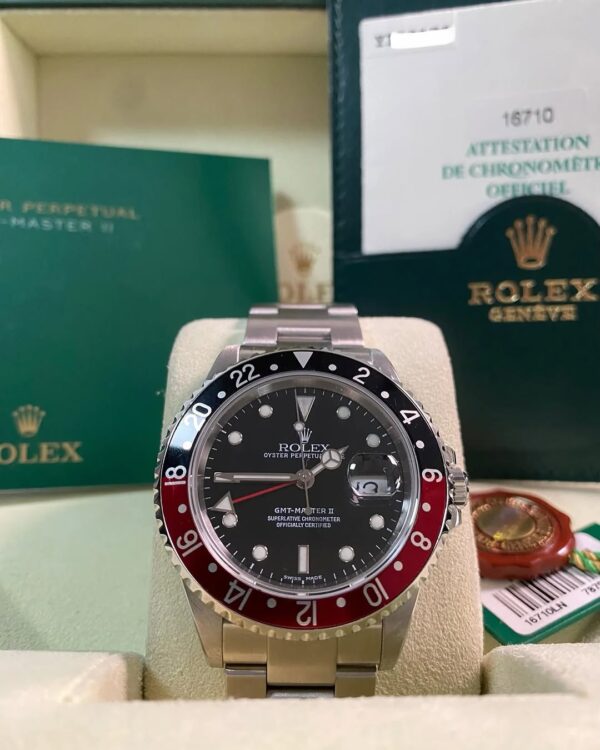 Rolex Steel GMT-Master II - Y serial - “Coke” - Oyster Bracelet - 16710 *FULL SET*