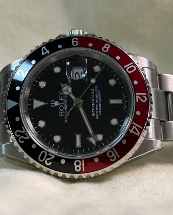 Rolex Steel GMT-Master II - Y serial - “Coke” - Oyster Bracelet - 16710 *FULL SET* - Image 3