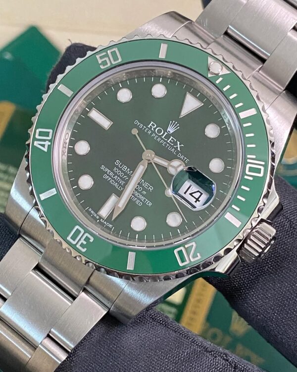 Rolex Steel Submariner Date - 2013 - “Hulk” - 116610LV *FULL SET* - Image 10