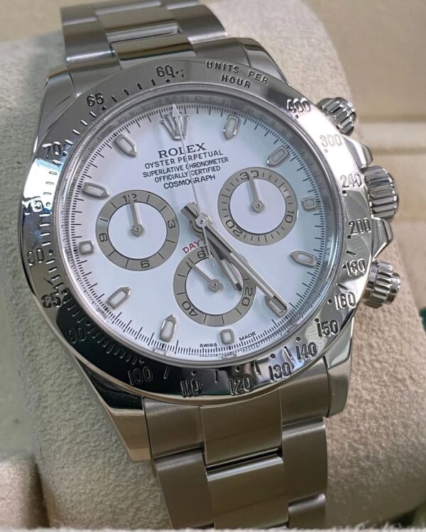 Rolex Steel Cosmograph Daytona - 2016 - White Dial - 116520 *FULL SET* - Image 2