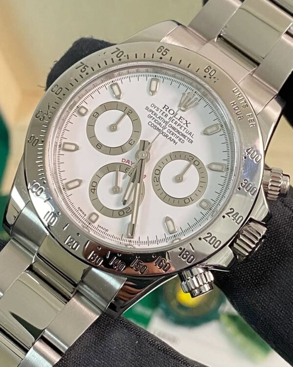 Rolex Steel Cosmograph Daytona - 2016 - White Dial - 116520 *FULL SET* - Image 6