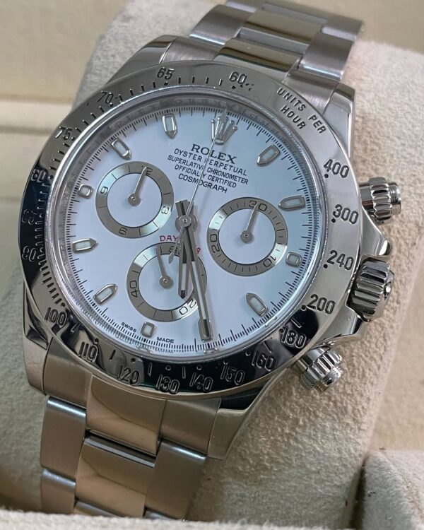 Rolex Steel Cosmograph Daytona - 2016 - White Dial - 116520 *FULL SET* - Image 8