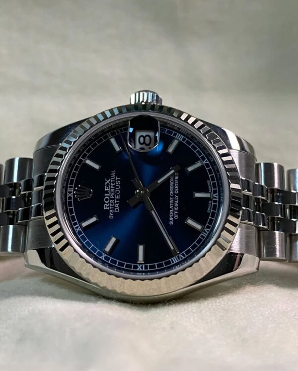 Rolex Steel Datejust 31 - 2016 - Fluted Bezel - Blue Index Dial - Jubilee Bracelet - 178274 *FULL SET* - Image 12