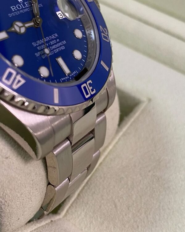 Rolex White Gold Submariner Date - 2010 - “Smurf” - 116619LB *FULL SET* - Image 3