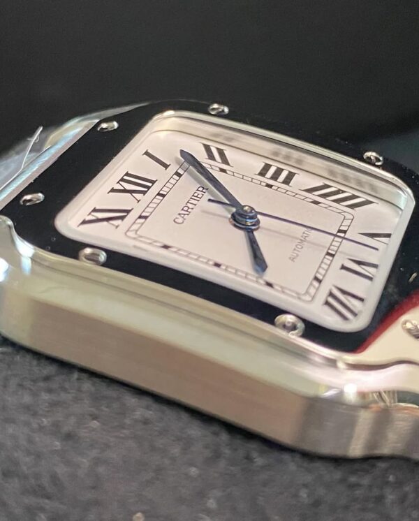 Cartier Santos de Cartier - 2024 - 35.1 mm Steel Case - White Roman Dial - WSSA0029 *FULL SET* - Image 12