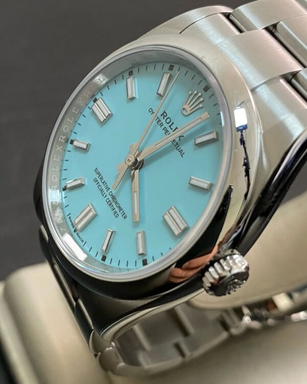 Rolex Steel Oyster Perpetual 36 - 2024 - Domed Bezel - “Tiffany” Turquoise Dial - Oyster Bracelet - 126000 *FULL SET* - Image 8