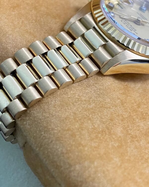 Rolex Yellow Gold Lady-Datejust - 1985 - Fluted Bezel - Lemon Diamond Dial - President Bracelet - 69178 *FULL SET* - Image 10