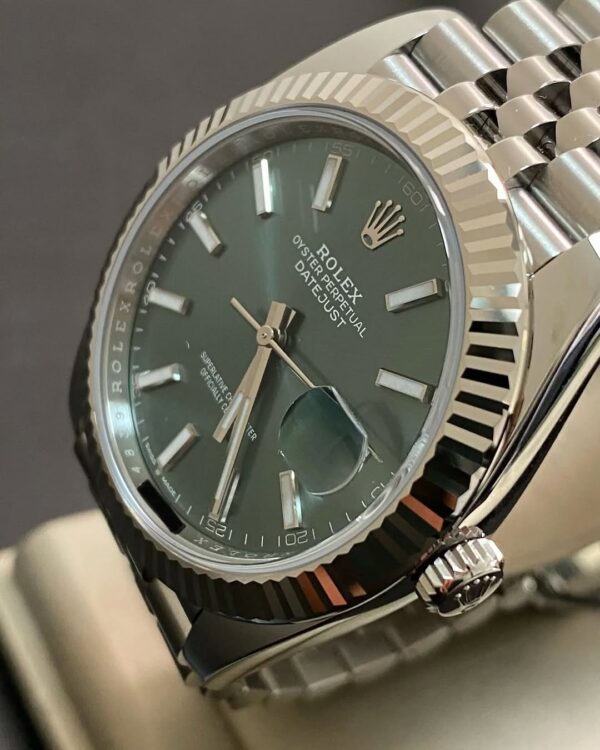 Rolex Steel Datejust 41 - 2025 - Fluted Bezel - Mint Green Dial - Jubilee Bracelet - 126334 *FULL SET* - Image 7