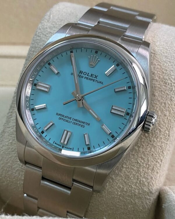 Rolex Steel Oyster Perpetual 36 - 2024 - Domed Bezel - “Tiffany” Turquoise Dial - Oyster Bracelet - 126000 *FULL SET* - Image 2